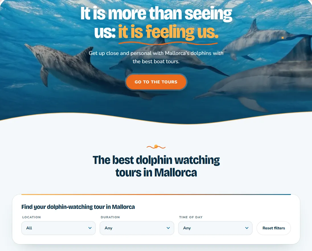 Marketing turístico Dolphin Watching Mallorca